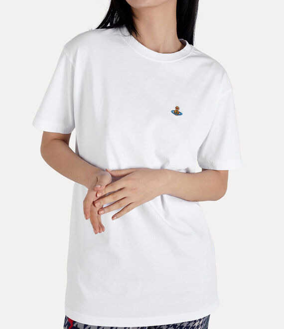 Vivienne Westwood Classic T-shirt Multicolour Orb in WHITE